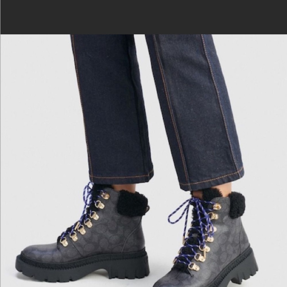 COPY - Coach janel signature boot us 10b Charcoal